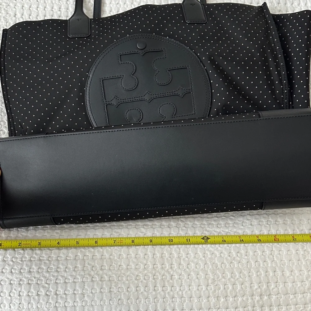 Tory Burch Black Polka Dot Tote - Picture 3 of 6